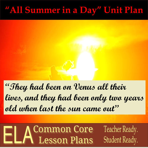 "All Summer in a Day" by Ray Bradbury Unit Plan