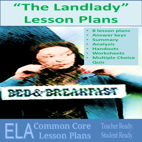 "The Landlady" by Roald Dahl Lesson Plans