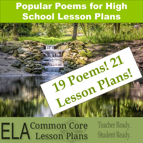 Popular Poems for High School (and Middle School) Lesson Plans