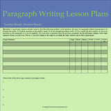 Writing Lesson Plans